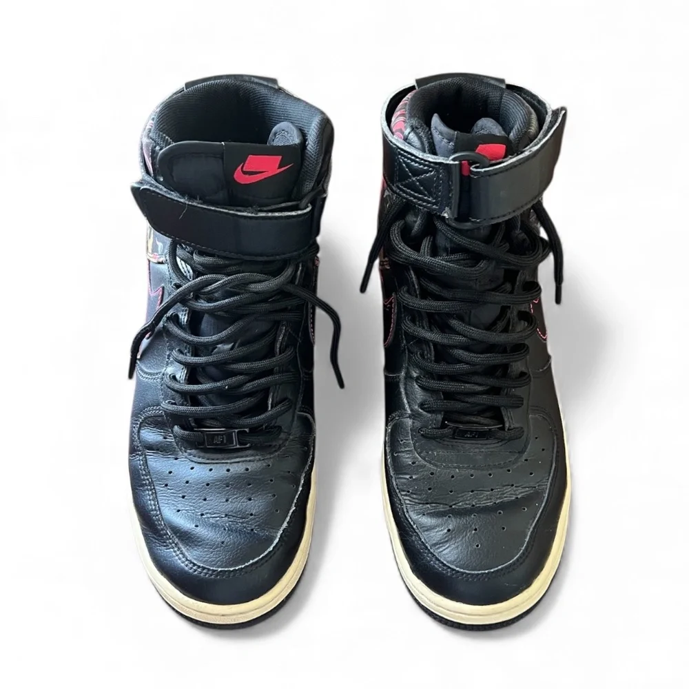 Nike‎ Air Force 1 Retro High Top Black Floral Men’s Size 8.5